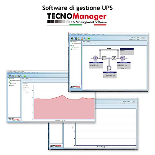 Tecnoware Sistema de alimentación ininterrumpida SAI EVO DSP PLUS 1200 PF 0,9 (1.080 W) RACK/TOWER IEC TOGETHER ON. Potenza 1.200 VA PF 0,9, tecnología On-Line, autonomía de hasta 40 min, Bypass, EPO,