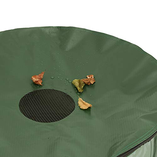 TecTake 800799 Depósito Plegable para Agua de Lluvia, Contenedor Exterior de Agua de Lluvia, Sistema de Recogida de Agua de Lluvia, Barril de Agua de Lluvia con Grifo (380 litros)