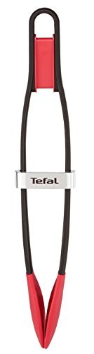 Tefal K2060714 - Pinzas, plástico, negro/rojo