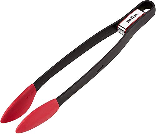 Tefal K2060714 - Pinzas, plástico, negro/rojo