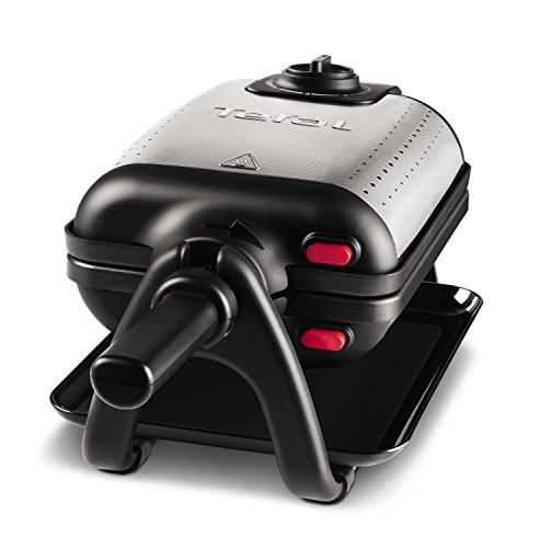 Tefal WM755D12 2barquillo(s) 1200W Negro, Acero inoxidable - Gofrera (215 mm, 205 mm, 455 mm, 5 kg, 1200 W, Aluminio, Metal)