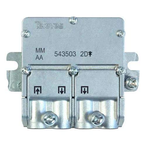 Televés 543503 543503 - Mini Repartidor 5 2400 mhz easyf 2D 4.3/4db, Acero Inoxidable, 1 unidad