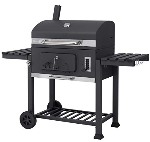 tepro Grillwagen Toronto XXL-Barbacoa de carbón Vegetal, Antracita y Acero Inoxidable, 90 cm