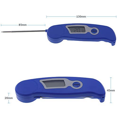 Termómetro de lectura instantánea para carne, sonda digital, termómetro de cocina rápida, sondas de temperatura de alimentos para cocina, al aire libre, cocción, agua, barbacoa, barbacoa, ahumadores