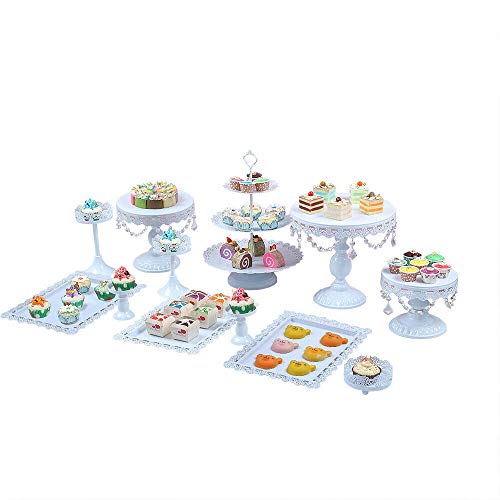 TFCFL - 12 soportes para tartas de cristal, para cupcakes, postres, bodas