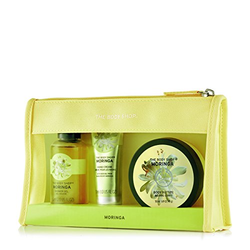 The Body Shop Moringa Set Moringa Beauty Bag 50ml Body Butter, shower gel, hand cream