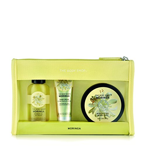 The Body Shop Moringa Set Moringa Beauty Bag 50ml Body Butter, shower gel, hand cream