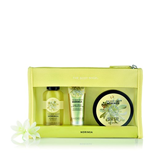 The Body Shop Moringa Set Moringa Beauty Bag 50ml Body Butter, shower gel, hand cream