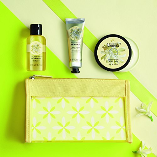The Body Shop Moringa Set Moringa Beauty Bag 50ml Body Butter, shower gel, hand cream