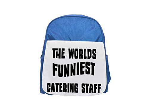 The World 's Funniest Catering Staff mochila azul para niños, lindas mochilas, lindas mochilas pequeñas, mochila negra, mochila negra, mochilas a la moda, mochilas grandes a la moda, color negro