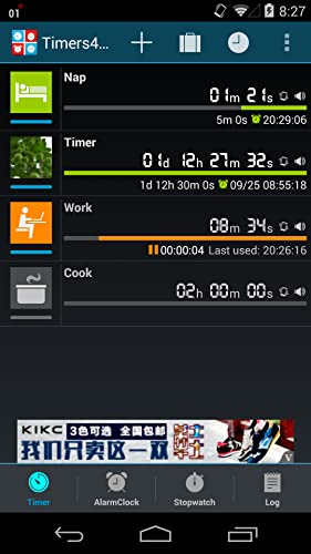 Timers4Me - Reloj y cronómetro