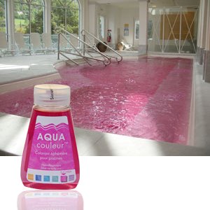 Tinte de colores para piscinas y spas