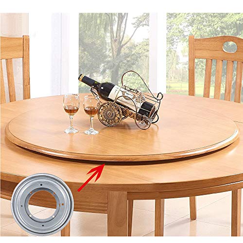 Tocadiscos Giratorio Lazy Susan, Bandeja de Servicio para Tocadiscos, Rodamiento de Metal Redondo Giratorio, Adecuado para la Mesa de Comedor del Hotel, Especialmente Diseñado para Personas Perezosas