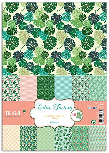 Toga - PPK001 Nacimiento, Papel, Jungle Exotique, 21 x 29.7 x 0.1 cm