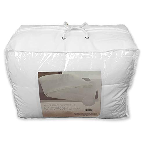 TrapposHome Relleno Nórdico, Edredón. para Funda Nórdica. 400 gr/m², Microfibra y Fibra Hueca. Tacto Pluma Muy Suave. Todas Las Medidas (Cama 150 cm 240x220 cm)