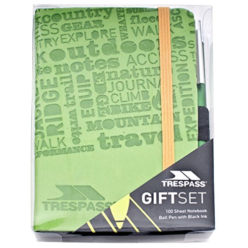 Trespass - Set de Regalo Cuaderno y bolígrafo Modelo Jot (Talla Única) (Hoja)