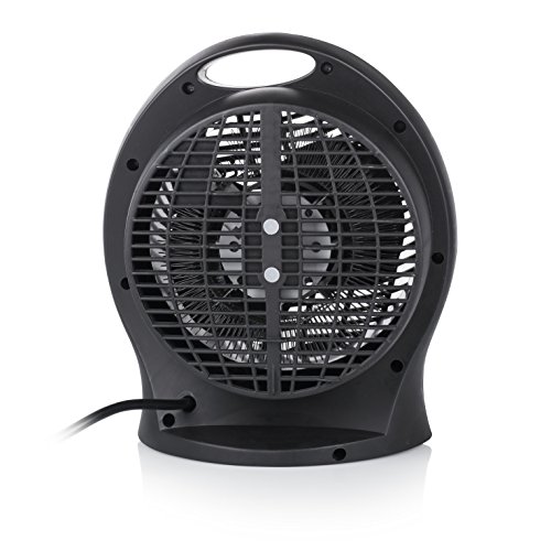 Tristar KA-5037 Calefactor con ventilador eléctrico y 3 funciones ajustables, Termostato regulable 2000 W, Asa integrada, Negro