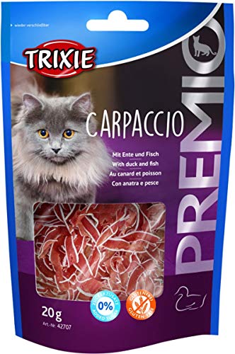 TRIXIE Snack PREMIO Carpaccio con Pato y Pescado, 20 g, Gato