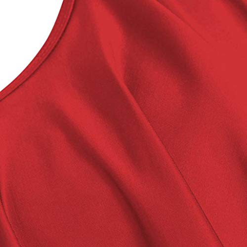 TUDUZ Mujer Tankini De Dos Piezas Bikini Talla Extra Floral Impreso Conjunto De Trajes De Baño (Red.b, XXXXXL)