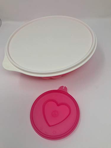 Tupperware Charlotte - Molde para Tartas, diseño de Flor, Color Rosa