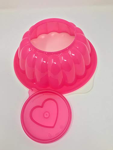 Tupperware Charlotte - Molde para Tartas, diseño de Flor, Color Rosa