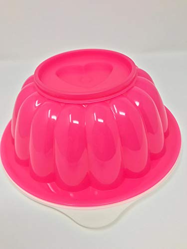 Tupperware Charlotte - Molde para Tartas, diseño de Flor, Color Rosa