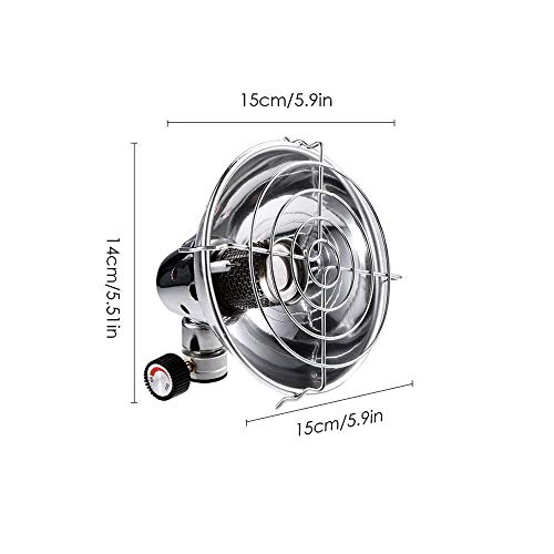 Turbobm Calentador de Gas portátil Calentador de propano al Aire Libre Carpa de butano Calentador Estufa de Camping, Estufa al Aire Libre Pesca Caza Calentador de propano de butano