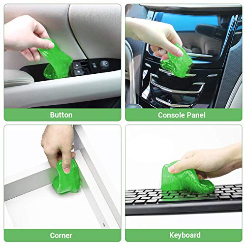 ULTRICS Teclado Limpiador, Pegajoso Limpieza de Polvo Masilla, Reutilizables Mágico Gel de Silicona Dust Cleaner para Ordenador PC Portátil Teléfono Móvil Control Remoto Tipo Escritor Coche -1Paquete