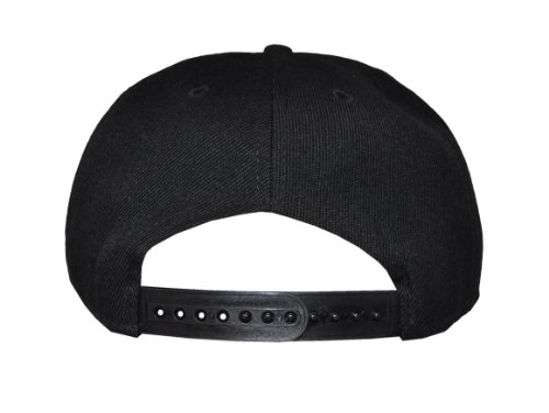 UNDERGROUND KULTURE Plain Flat Peak Snapback Gorra de béisbol Negro