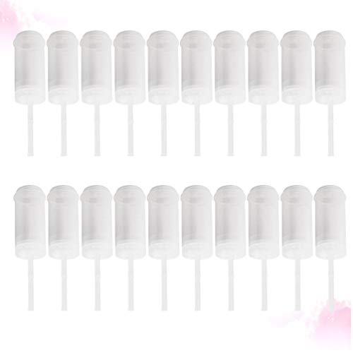 UPKOCH 20Pcs Push-Up Cake Pop Shooter Push Pops Envases de Pastel de Plástico Molde de Pastel con Tapas para Panadería Cocina Hogar