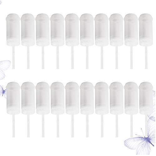 UPKOCH 20Pcs Push-Up Cake Pop Shooter Push Pops Envases de Pastel de Plástico Molde de Pastel con Tapas para Panadería Cocina Hogar