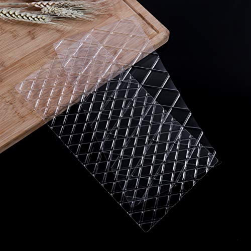 UPKOCH 4 moldes para tartas de plástico de grado alimenticio, creativo, práctico, duradero, de textura transparente, ideal para el hogar, restaurante, tienda de repostería