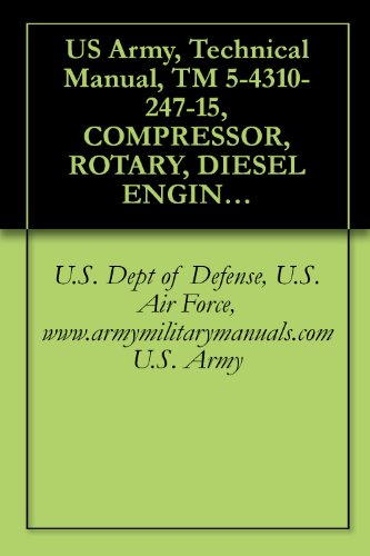 US Army, Technical Manual, TM 5-4310-247-15, COMPRESSOR, ROTARY, DIESEL ENGINE DRIVEN TRAILER MTD., 250 CFM, 100 PSI, (JOY MODEL RPV250DC20MS1), (FSN 4310-952-7142), ... manauals, special forces (English Edition)