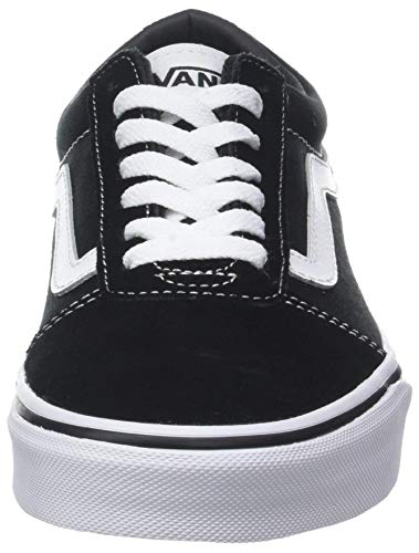 Vans Ward Canvas, Zapatillas Hombre, Negro ((Suede/Canvas) Black/White C4R), 44.5 EU