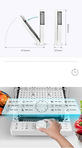 Vaporizador eléctrico plegable, vaporizador, jaula de vapor, multifunción, máquina de cocinar en casa, transparente, tamaño, capacidad, multicapa