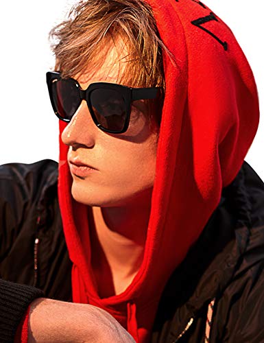 vegoos Gafas de sol para Hombre Mujer Polarizadas Clásico Retro Lentes de sol Hawkers 100% Protección UV Gris
