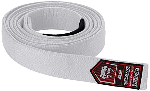 VENUM Brazilian Cinturón de Jiu Jitsu, Unisex Adulto, Blanco, A3