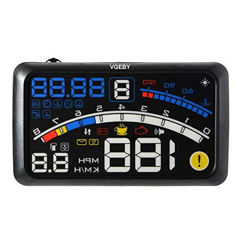 VGEBY Universal HUD GPS Head Up Display para Auto Mit OBD II EUOBD Plug & Play Controller Bildschirm