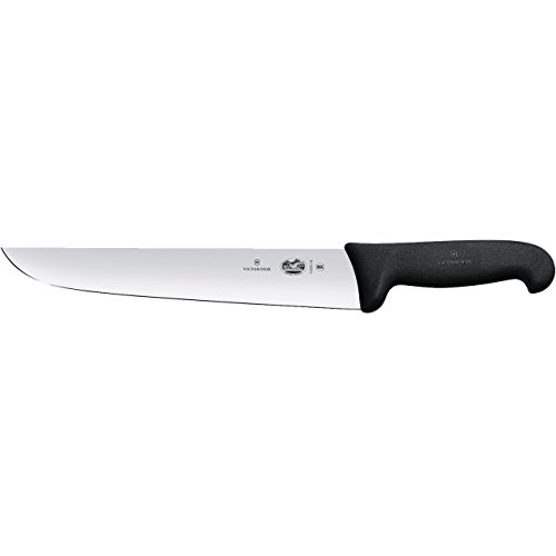 Victorinox Küche und Schlachtmesser Fibrox Cuchillo, Acero Inoxidable, Negro, Mediano