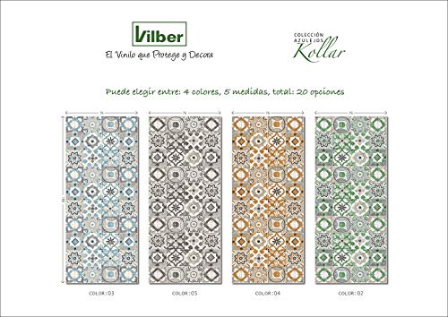 Vilber Gran Chef Kollar Alfombra, Vinilo, AZUL, 50x100x0.2cm