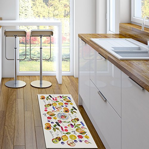 Vilber Gran Chef Mix Alfombra, Vinilo, Multicolor, 50x100x0.2cm