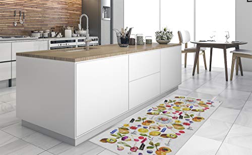 Vilber Gran Chef Mix Alfombra, Vinilo, Multicolor, 50x100x0.2cm