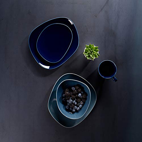 Villeroy & Boch Group - Set de tazas Organic Blue de 2 piezas, tazas con asas de hard porcelain,apto para lavavajillas azul, arena