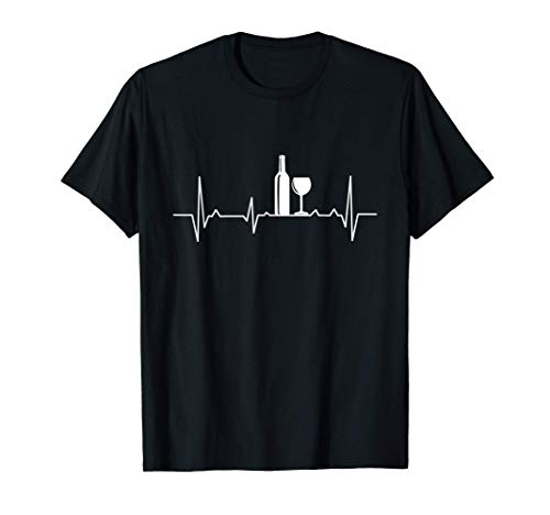 vino latido del corazón vino amor vino bebedor vino amor reg Camiseta