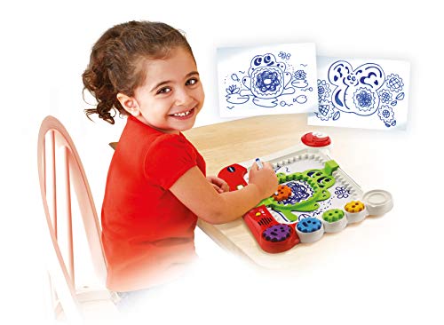 VTech- DigiART Pizarra con Plantillas y Dibu-Ruedas para Colorear (3480-169022) , color/modelo surtido