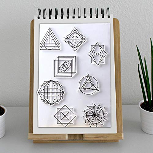 WANMEI Geometry Silicone Clear Seal Stamp DIY Scrapbooking Embossing Photo Album Decor