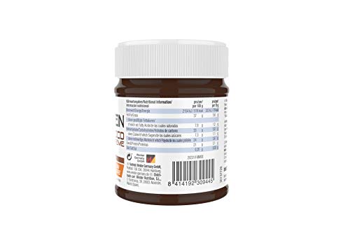 Weider Whey Protein Spread 250 g. Crema de avellana con 22% de proteínas Baja en azúcares Sin aceite de palma y sin gluten.