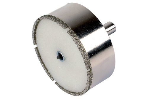 Wolfcraft 8911000 8911000-1 Sierra de Corona Diamant Ceramic para porcelánico con Broca centradora, vástago de 10 mm, Profundidad de Corte 25 mm. diam. 68 mm, 25mm