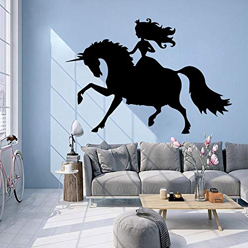 wZUN Montar a Caballo Autoadhesivo Papel Tapiz de Vinilo habitación Infantil Pegatinas de Pared extraíbles decoración del hogar Papel Tapiz Dormitorio Pegatinas 28x40cm