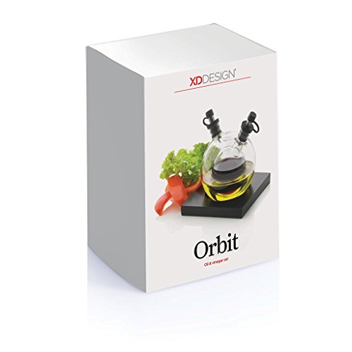 XD Design Set Aceite y vinagre Orbit, 9.5x9.5x13 cm